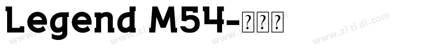 Legend M54字体转换